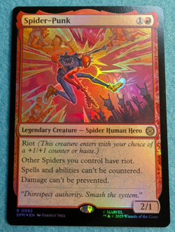 x1 Spider-Punk (Foil) MTG Marvel's Spider-Man - Spider Human Hero - #92 - Image 2
