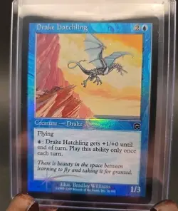 Drake Hatchling Mercadian Masques Foil MTG Lightly Played - Image 1