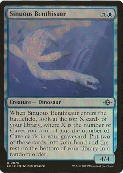 Sinuous Benthisaur 0076 Uncommon MTG Lord of the Rings Middle Earth NM/MT - Image 1