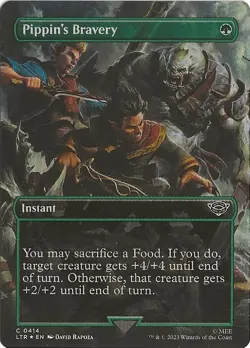 Pippin's Bravery 414 Common MTG Lord of the Rings Middle Earth NM/MT - Image 1