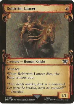 Rohiirim Lancer 597 Common MTG Lord of the Rings Middle Earth NM/MT - Image 1