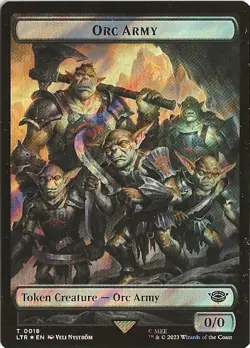 Orc Army Food 0018 024 Token MTG Lord of the Rings Tales of Middle Earth NM/MT - Image 1