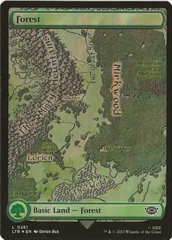 Forest 281 Land MTG Lord of the Rings Tales of Middle Earth NM/MT - Image 1