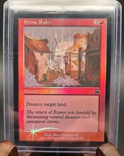 Stone Rain Mercadian Masques Foil MTG Near Mint - Image 1