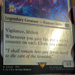 Minwu, White Mage - Pre-release Foil Stamped Promo - Final Fantasy MTG - Image 3
