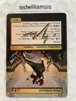 MtG Olivia Voldaren Innistrad Altered Extended Borderless Signed Autographed - Image 4