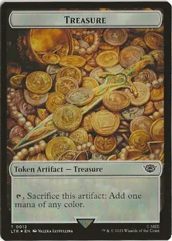 Treasure Food 12 11 Token MTG Lord of the Rings Tales of Middle Earth NM/MT - Image 1