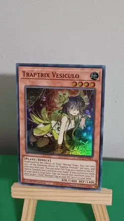 Yugioh Traptrix Vesiculo MP22-EN063 Super Rare Tin Of The Pharaoh's Gods - Image 3