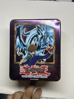 Yugioh collector tin 2002 Blue Eyes White Dragon - NO CARDS, TIN ONLY - Image 1