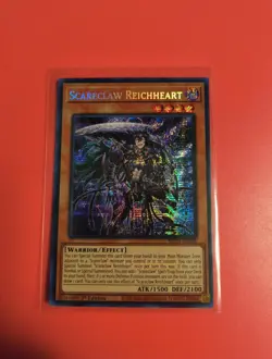 1X Yugioh Scareclaw Reichheart MP23-EN068 Prismatic Secret Rare 1st Edition NM - Image 1