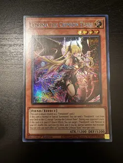 Yugioh! Lacrima the Crimson Tears MP25-EN100 1st Ed NM - Image 1