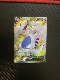 Lugia V - 185/195 - Pokemon Silver Tempest Sword & Shield Full Art Card NM - Image 1