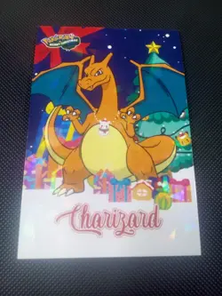 Pokemon 2024 Card Database Christmas Set Charizard Cracked Holo Peru US Seller - Image 1