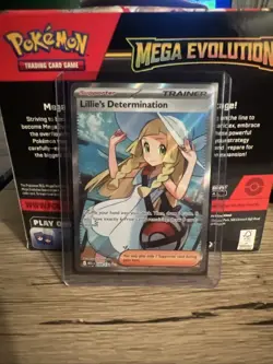 Pokemon TCG Mega Evolution Lillie’s Determination Full Art Trainer Card 169/132 - Image 1