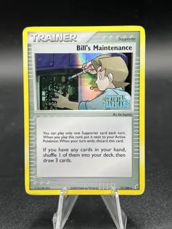 Pokemon Card Bill's Maintenance MP Crystal Guardians 71/100 HOLO Stamped UB1 - Image 1