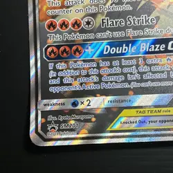 Reshiram & Charizard GX SM201 Full Art JUMBO Black Star Promo Pokemon Card - Image 5