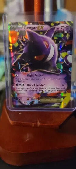 Pokemon Gengar EX TCG Ultra Rare Card 34/119 XY-Phantom Forces 2014 Holo LP - Image 1