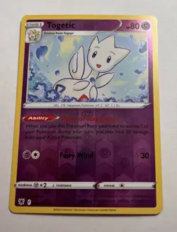 HOLO Togetic 056/189 NM / M REVERSE Astral Radiance Pokemon Card - Image 1