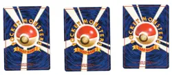 LOT OF THREE (3) VINTAGE JAPANESE POKEMON CARDS HOLO RARE - Image 2