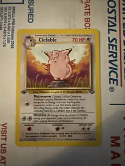 Pokemon Card - Clefable Jungle 1st Edition 17/64 Rare - Image 1