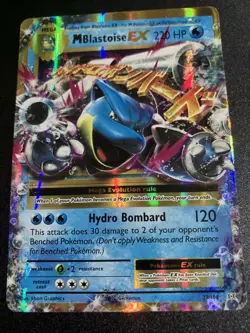 Pokemon Mega M Blastoise EX Holo Card 22/108 XY-Evolutions Ultra Rare - Image 1