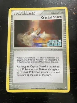 Crystal Shard 76/100 Crystal Guardians Reverse Holo Stamped Pokemon Card MP - Image 1