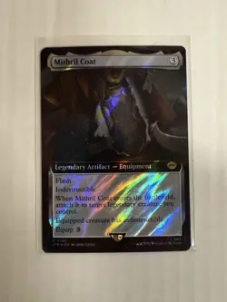 Mithril Coat NM SURGE FOIL EXTENDED ART MTG! LOTR - Image 1