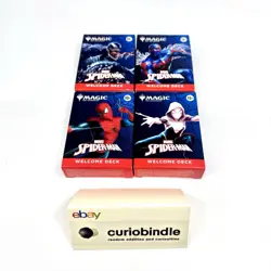 2025 SDCC - Magic the Gathering / MARVEL Spider-Man Lot x4 Black Blue White Red - Image 1