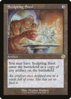 Sculpting Steel Retro Frame Foil - The Brothers' War Retro Artifacts MTG-NM - Image 1