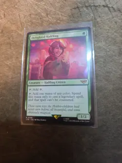 Delighted Halfling Magic the Gathering Lord of the Rings Tales of Middle-Earth - Image 1