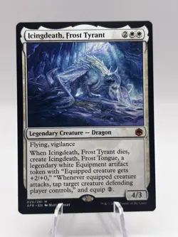 Icingdeath, Frost Tyrant 020/281 Adventures in the Forgotten Realms AFR MTG NM - Image 1