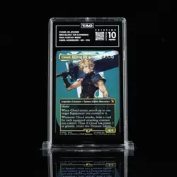 PRISTINE TAG 10 CLOUD, EX-SOLDIER 2025 MTG FINAL FANTASY #0202 BORDERLESS FOIL - Image 1