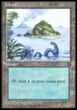 1x Island - 1996 Arena Promo Moderate Play, English Arena Promos MTG Magic - Image 1