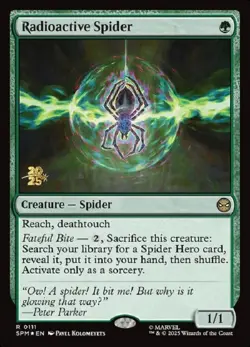 1x Radioactive Spider - Foil - Prerelease Promo MTG Prerelease/Game Day/Launch P - Image 1