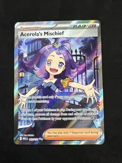 Acerola's Mischief 165/132 Pokemon Mega Evolution Full Art NM! - Image 1