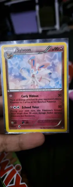 Pokemon TCG Sylveon 72/111 Furious Fists Non-Holo Card LP Condition - Image 1