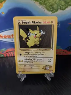 Lt. Surge's Pikachu 081/132 Pokemon TCG Gym Heroes Regular Vintage - Image 1