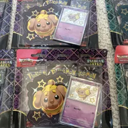 LOT OF 6 Pokemon Paldean Fates Tech Sticker Collection 3 Pack blister NEW SEALED - Image 3