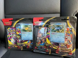 2 Pokemon TCG Mega Evolution 3 Pack Booster Blister Sealed Golduck Psyduck - Image 1