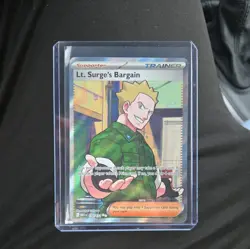 Lt. Surge's Bargain 170/132 Mega Evolution Ultra Rare Full Art Pokemon TCG NM - Image 2