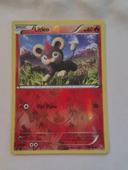 Litleo Reverse Holo 19/106 XY Flashfire 2014 Pokemon TCG NM - Image 1