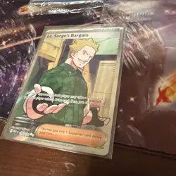 Pokemon Mega Evolution LT. SURGE'S BARGAIN Ultra Rare Holo #170/132 - Image 2