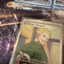 Pokemon Mega Evolution LT. SURGE'S BARGAIN Ultra Rare Holo #170/132 - Image 4