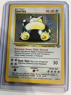 1999 TCG Pokemon Jungle #11/64 Snorlax Holo Base set - Image 3