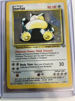 1999 TCG Pokemon Jungle #11/64 Snorlax Holo Base set - Image 4