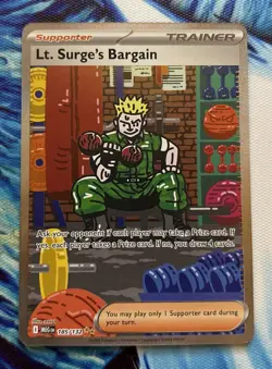 Lt. Surge's Bargain SIR Mega Evolution 185/132 Pokemon TCG - Image 1