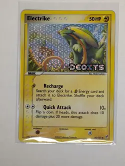 Electrike 60/107 Deoxys Reverse Holo front/back image pokemone tcg - Image 1