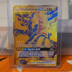 Pikachu & Zekrom GX Tag Team SM248 Promo Sun & Moon Pokemon TCG 2021 NM - Image 2