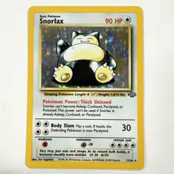 Snorlax - Holo - 11/64 Jungle Set - WOTC Unlimited - Pokemon TCG - 1999 LP - Image 1