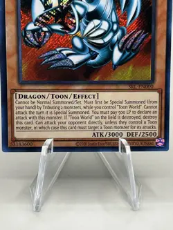 YUGIOH Blue-Eyes Toon Dragon SRL-EN000 SECRET RARE NEAR MINT - Image 3